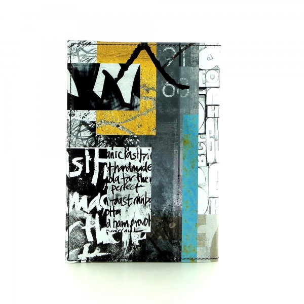 Notebook Laas - A6 Lehrershof white, scriptures, black, yellow, gray, turquoise