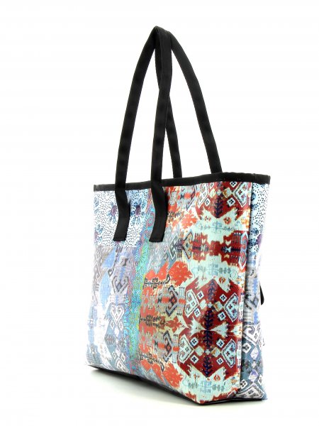 Taschen Shopper Puni Patchwork, Blumen, Muster, bunt, Textur