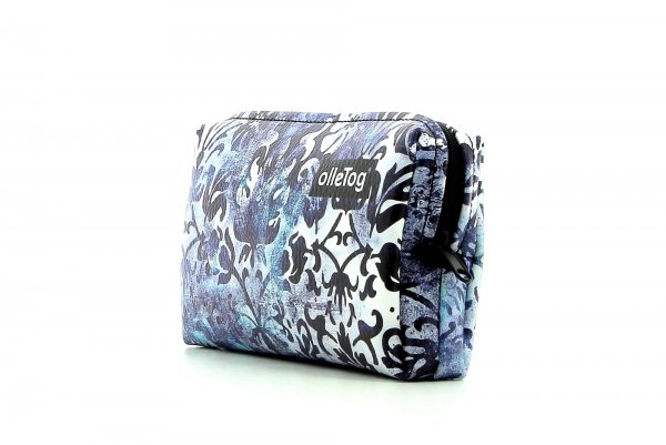 Cosmetic bag Steinegg Maiergasse racing cycle, retro, vintage, turquoise, white, black