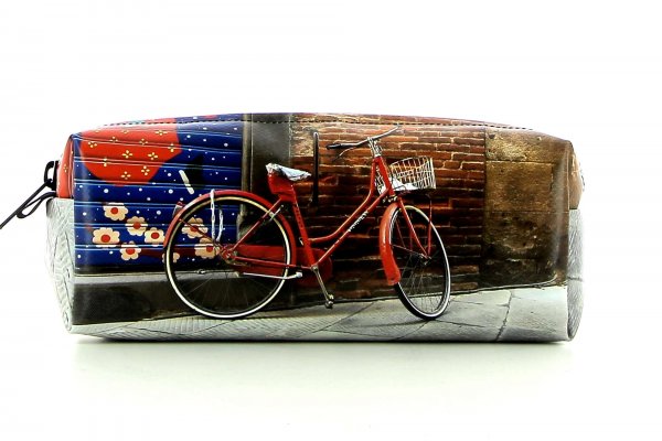 Pencil case Rabland Tauf Wheel, Vintage, Wall, Red, Blue