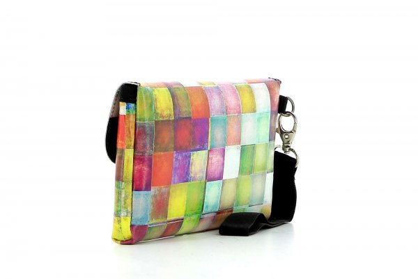 Phone bag Vahrn Walburg plaid, colored, geometric, yellow, white, pink, green, blue