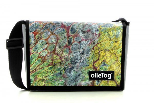 Bags Messenger bag Largis yellow, abstract, colourful, lines