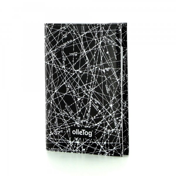 Notebook Laas - A6 Montog black, white, lines, fonts, two-colour, starry sky