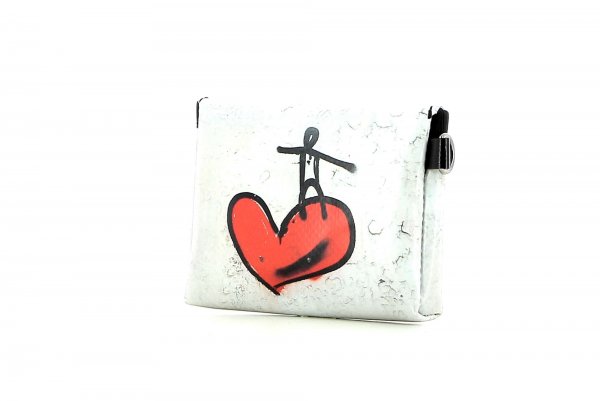 Wallet Kassian Kranzelstein heart, red, white, wall