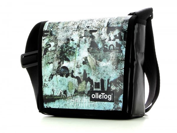 Messenger bag Glurns Vigo Beige, Green, Black, Fonts, Vintage, Wall