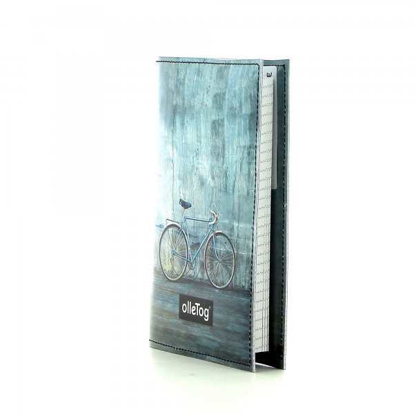 Notebook Laas - A6 Montani grey, turquoise, retro, vintage, wall, concrete, racing bike 