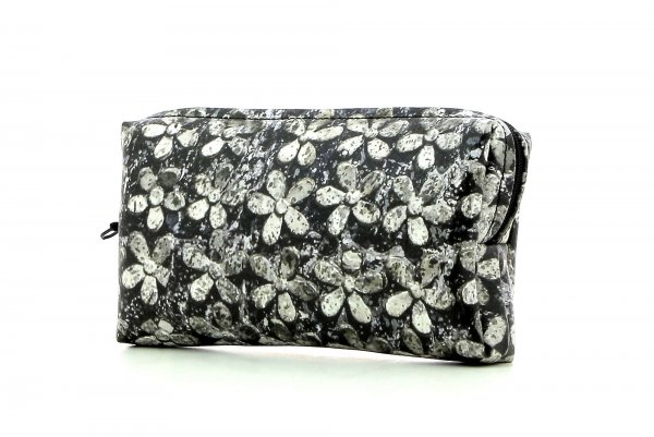 Cosmetic bag Steinegg Elsler flowers, gray, black