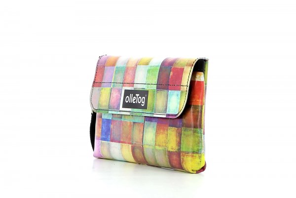 Phone bag Vahrn Walburg plaid, colored, geometric, yellow, white, pink, green, blue