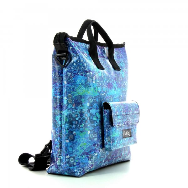 Backpack bag Pfalzen Soeles blue, grey, turquoise, texture, carpet