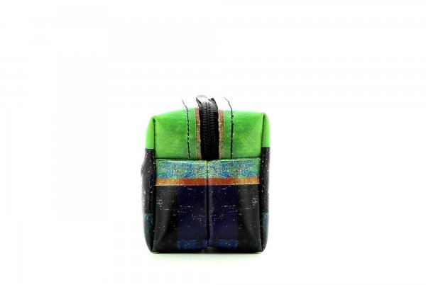 Cosmetic bag Burgstall Brida plaid, colored, yellow, blue, green, geometric