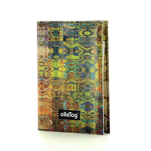 Notebook Laas - A6 Runerberg orange, bordeux, yellow, pattern, vintage, checked