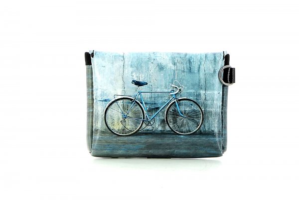 Wallet Kassian Montani grey, turquoise, retro, vintage, wall, concrete, racing bike 