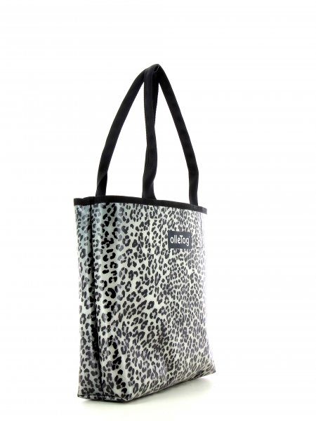Shopping bag Kurzras Treib leopard, brown, black, gray