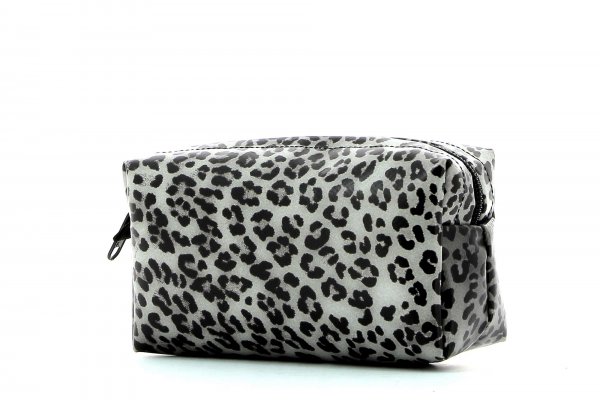 Cosmetic bag Burgstall Treib leopard, brown, black, gray