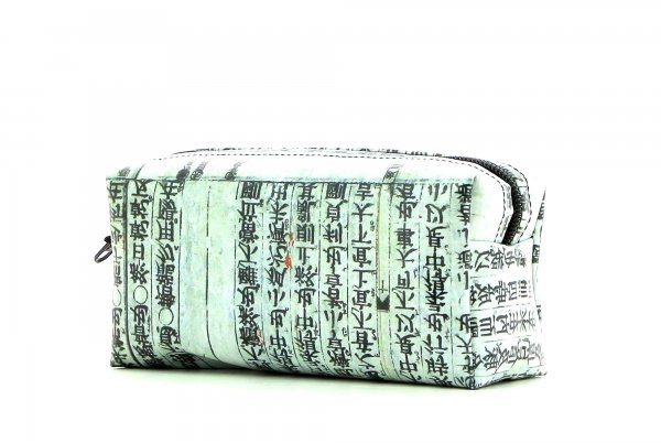 Cosmetic bag Burgstall Waldboden scriptures, Japanese symbolism