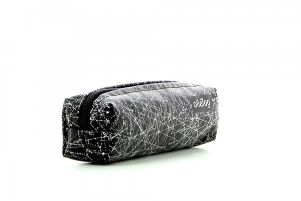 Pencil case Marling Montog black, white, lines, fonts, two-colour, starry sky