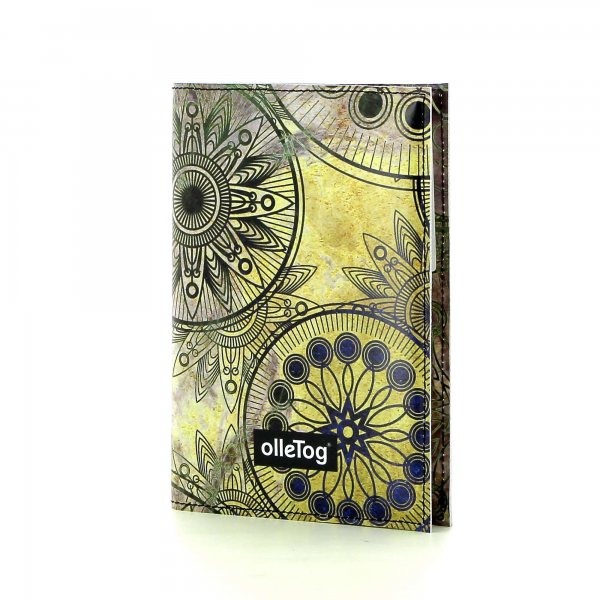Notizheft Laas - A6 Grutzen Buntes Vintage Muster mit Blumen,Mandala, Gold, Gelb, Blau, Grün