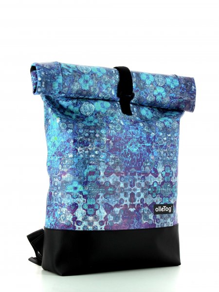 Roll backpack Riffian Soeles blue, grey, turquoise, texture, carpet
