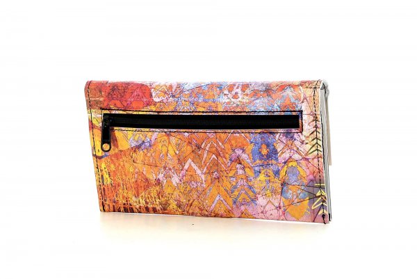 Wallet Vals Loderin orange, red, pink, turquoise, colourful, lines, geometric, vintage