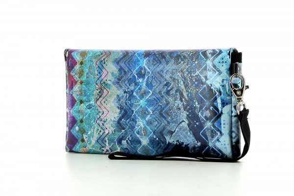 Accessory Phone bag Hasl Abstract, Blue, Lilla, Turquoise, Lines, Vintage