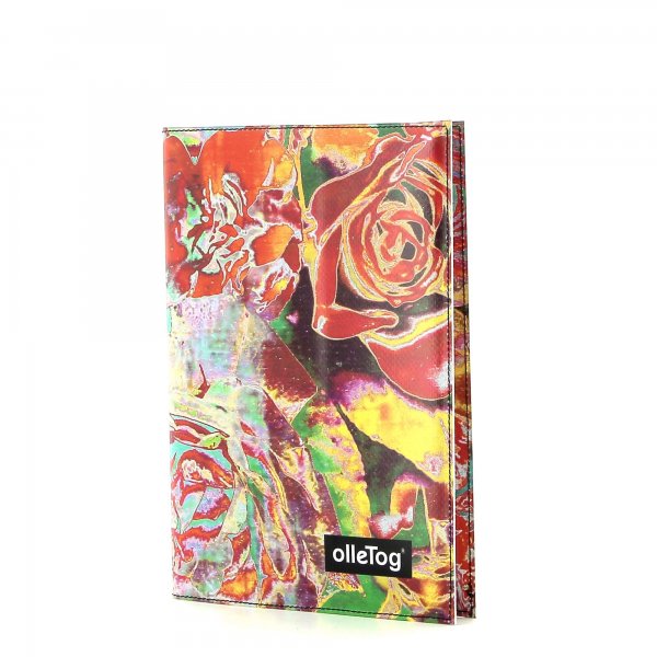 Notebook Tarsch - A5 Fuehrmann Roses, red, turquoise, fuchsia, flowers