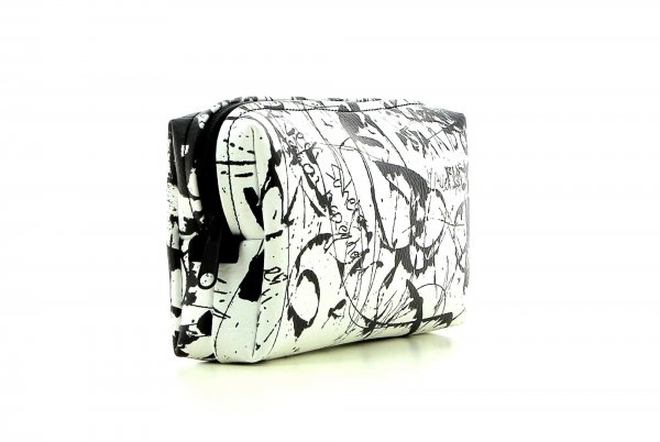 Cosmetic bag Steinegg Schotter Graffiti, black, white, lines, writings