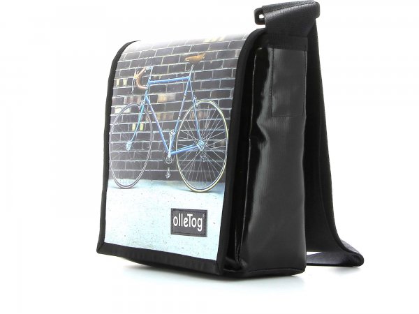 Messenger bag Glurns Tribulaun racing bicycle, retro, vintage, white, brown, blue