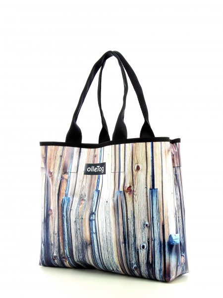 Shopping bag Taufers Egger Wood, wooden wall