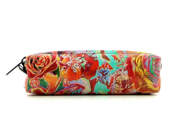 Pencil case Marling Fuehrmann Roses, red, turquoise, fuchsia, flowers