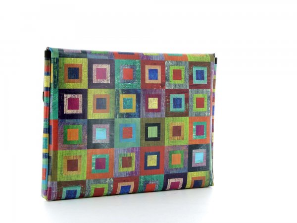 Laptop case Luttach - 13" Damm colored, checked, geometric, yellow, lilac, blue