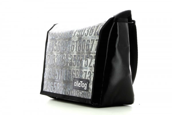 Messenger bag Eppan Gugl Numbers, Gray, Dark, School, Mathematics