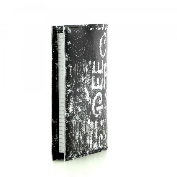 Notebook Laas - A6 Köbl black, white, letters