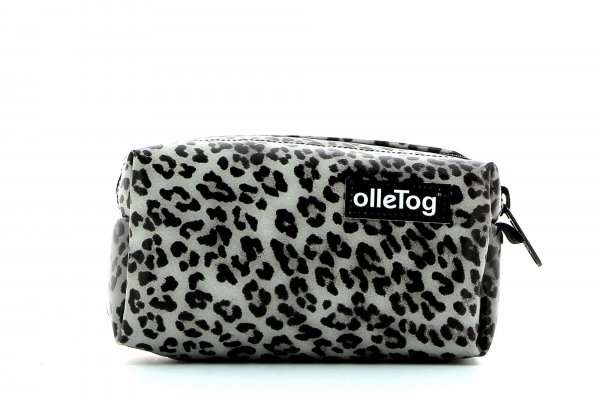 Cosmetic bag Burgstall Treib leopard, brown, black, gray