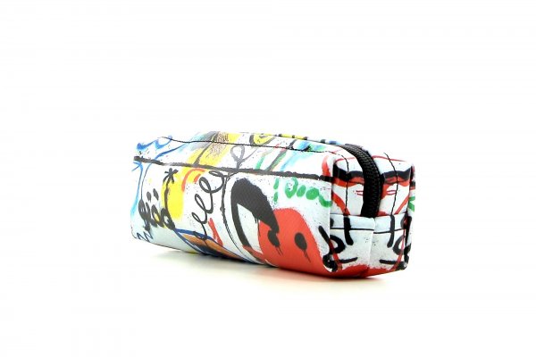 Pencil case Marling Petersberg Smile, white, blue, black, red, funny, wall, cartoon