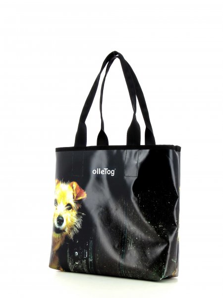 Shopping bag Kurzras Meucci black, Dog