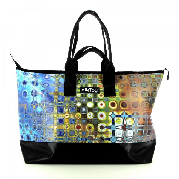 Traveling bag Georgen Futter geometric, colorful, abstract, brown, blue, gold, gray, yellow