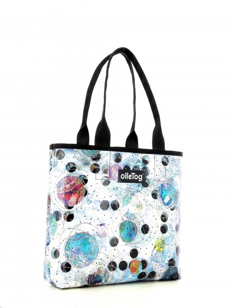 Bags Shopping bag Furgl Circles, dots, light, blue, white