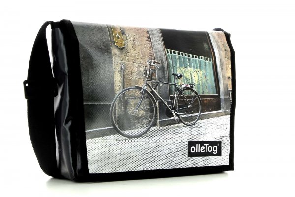 Messenger bag Bruneck Trei grey, turquoise, retro, vintage, wall, graziella 