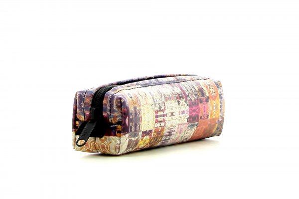 Pencil case Marling Weingueter abstract, plaid, red, burgundy, geometric, lilac