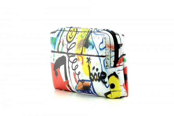 Cosmetic bag Steinegg Petersberg Smile, white, blue, black, red, funny, wall, cartoon