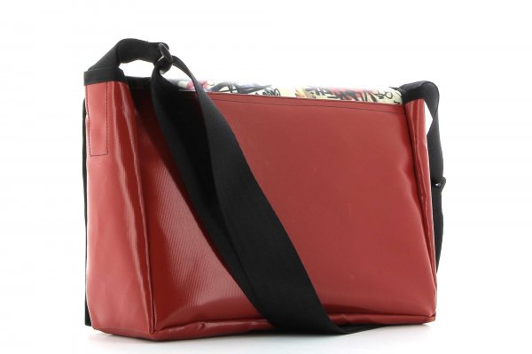 borse borsa a tracolla Haslacher graffito, scritture, rosso, bianco, nero