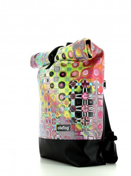 Roll backpack Riffian Seminar abstract, dots, multicoloured