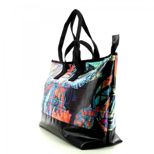 Traveling bag Georgen Neudorf Abstract, red, black, blue, turquoise