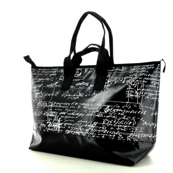 Traveling bag Georgen Kaltegg scriptures, black, white