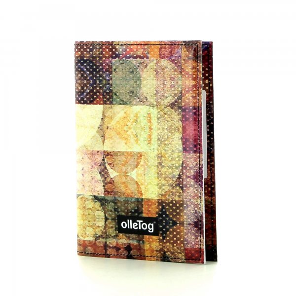 Notebook Laas - A6 Riegel Red, Check, Pattern, Squares, circle