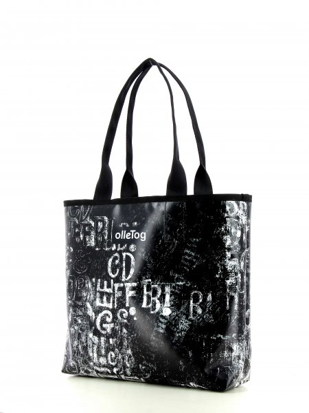 Shopper Einkaufstaschen Köbl schwarz, weiß, Buchstaben