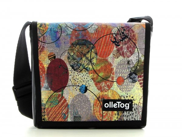 Messenger bag Glurns Glurns - Tinne dots, abstract, blue, red, motif,