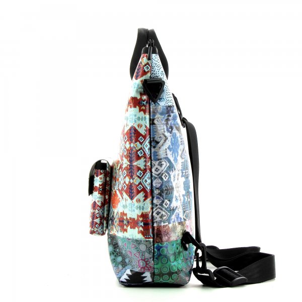 Backpack bag Pfalzen Puni Patchwork, flowers, pattern, colourful, texture