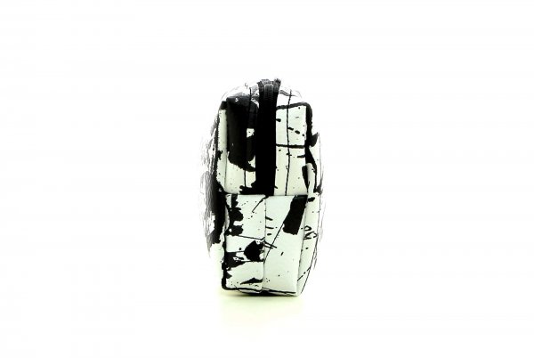 Cosmetic bag Steinegg Schotter Graffiti, black, white, lines, writings