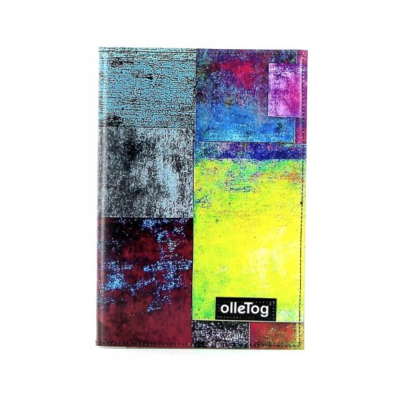 Notebook Tarsch - A5 Brida plaid, colored, yellow, blue, green, geometric